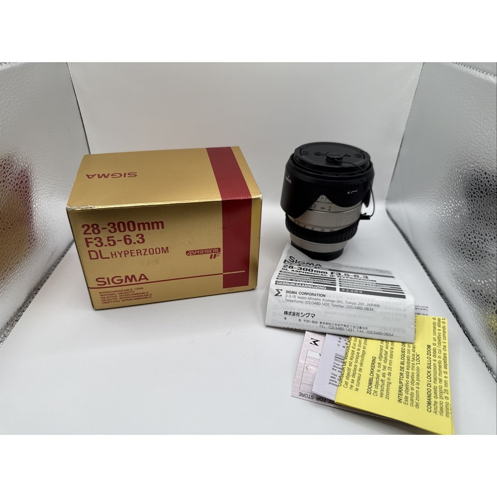 Sigma DL Aspherical IF 28-300mm f/3.5-6.3 DL IF ASP Lens For‎ Minolta
